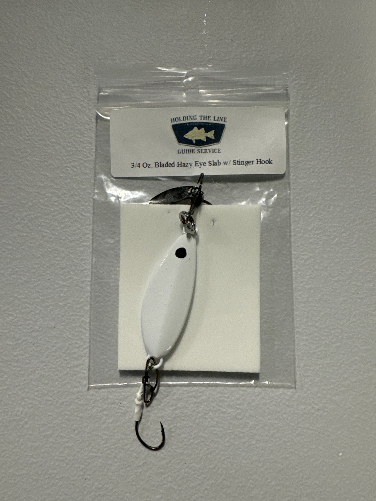 HOLDING THE LINE GUIDE SEVICE BLADED HAZY EYE W/ STINGER HOOK