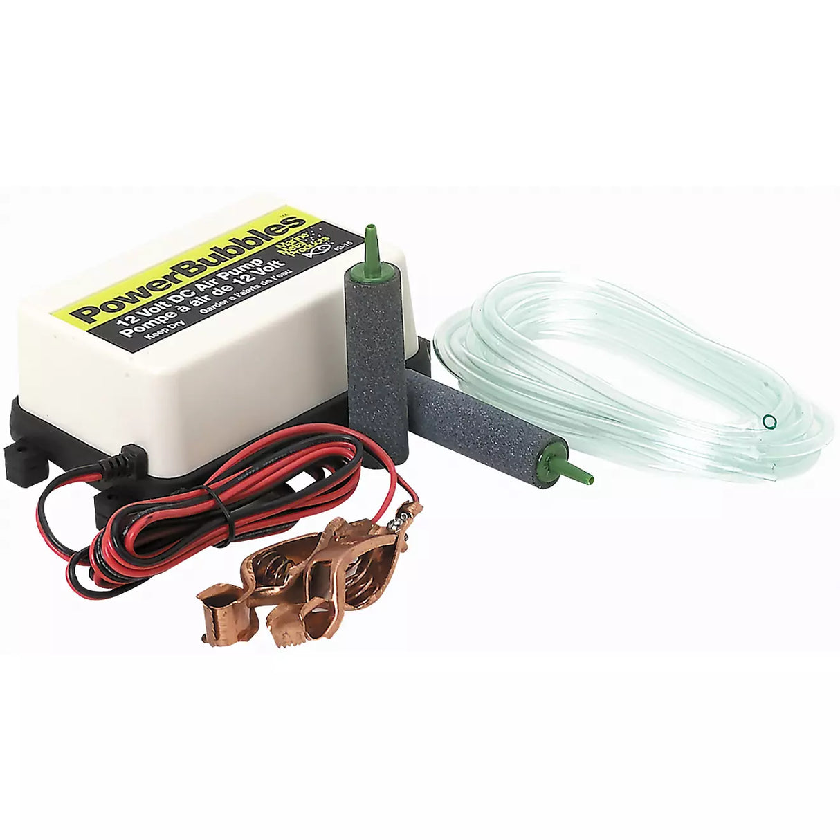 POWER BUBBLES 12 VOLT DC AIR PUMP AERATION SYSTEM