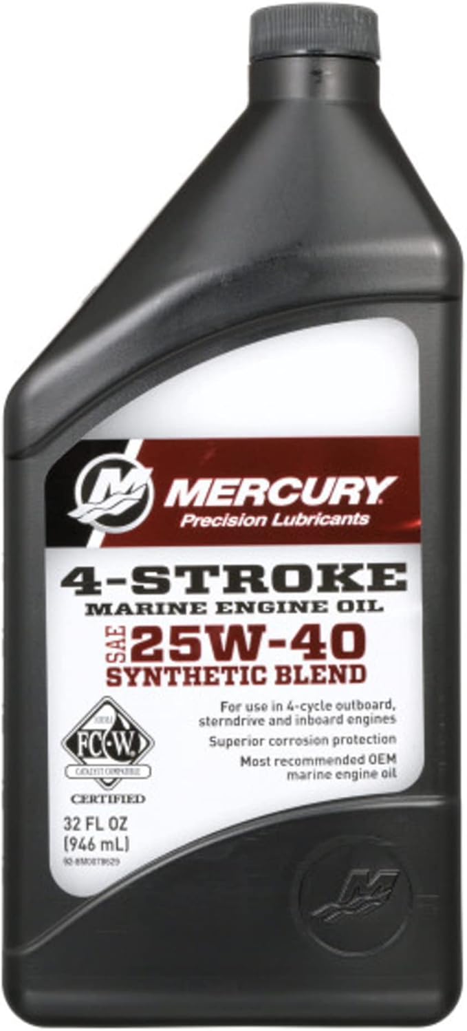 SHOP Mercury 25W-40 4 Stroke Engine Oil 1 Quart.
