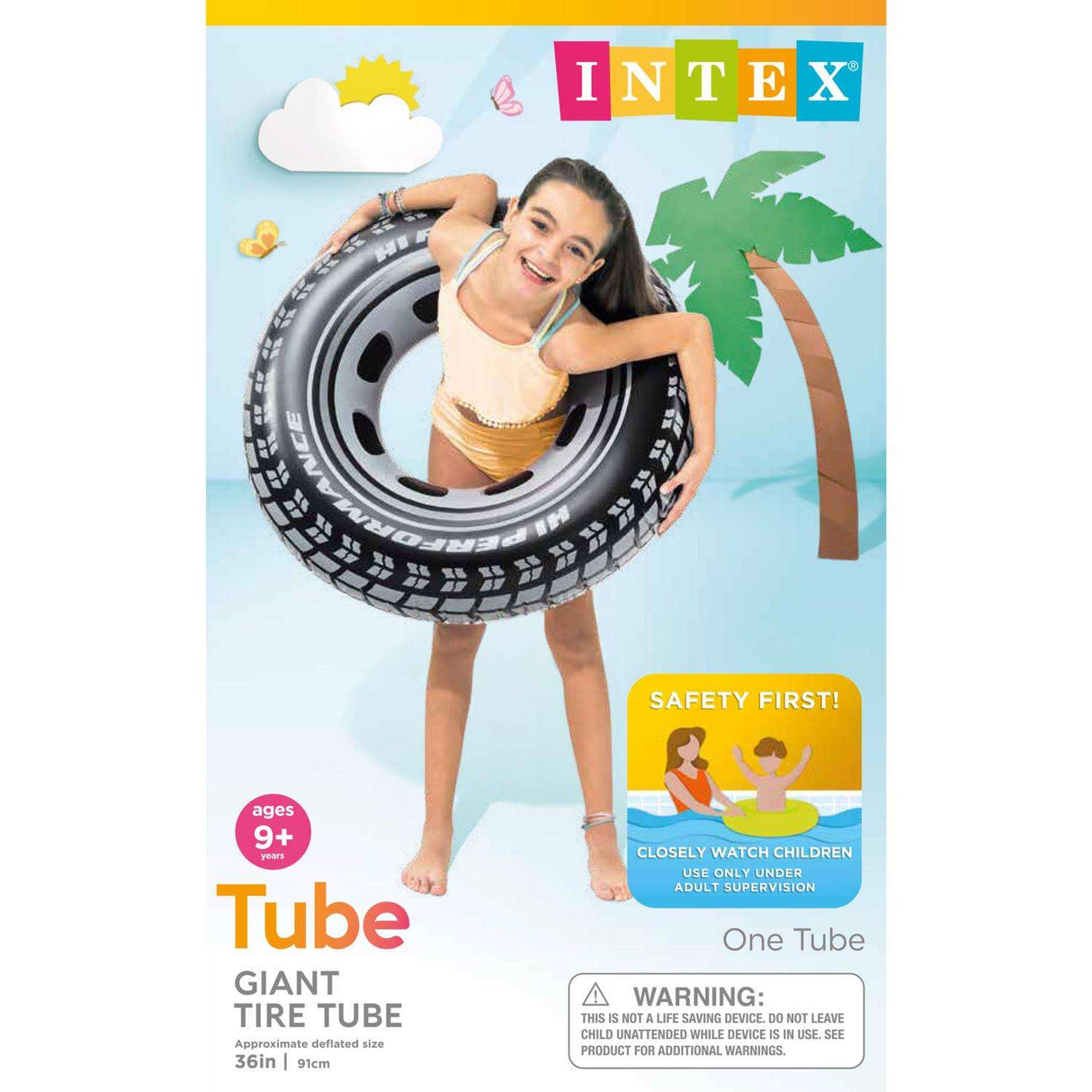 INTEX VINYL GAINT TIRE FLOATING TUBE