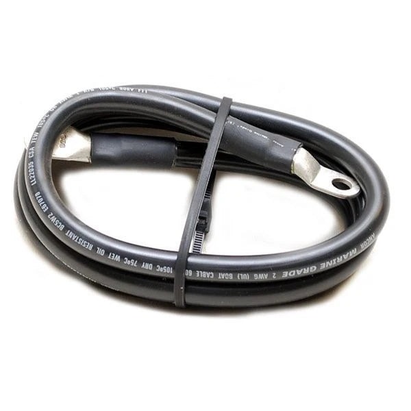 SHOP MARPAC TINNED COPPER BATTERY CABLE 48" 2GA BLACK