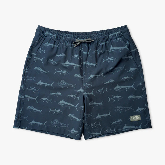 AFTCO YOUTH STRIKE PRINTED SWIM SHORTS
