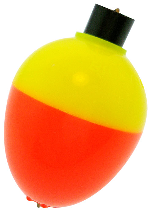 RCBT PLASTIC SNAP-ON PEAR BOBBER 2PK