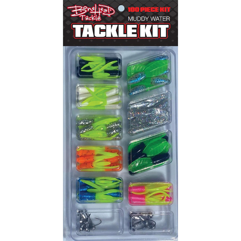 BONEHEAD TACKLE KIT MUDDY WATER 100pc