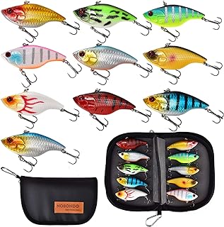 NOBONDO LIPLESS CRANKBAIT FISHING LURS 10PC