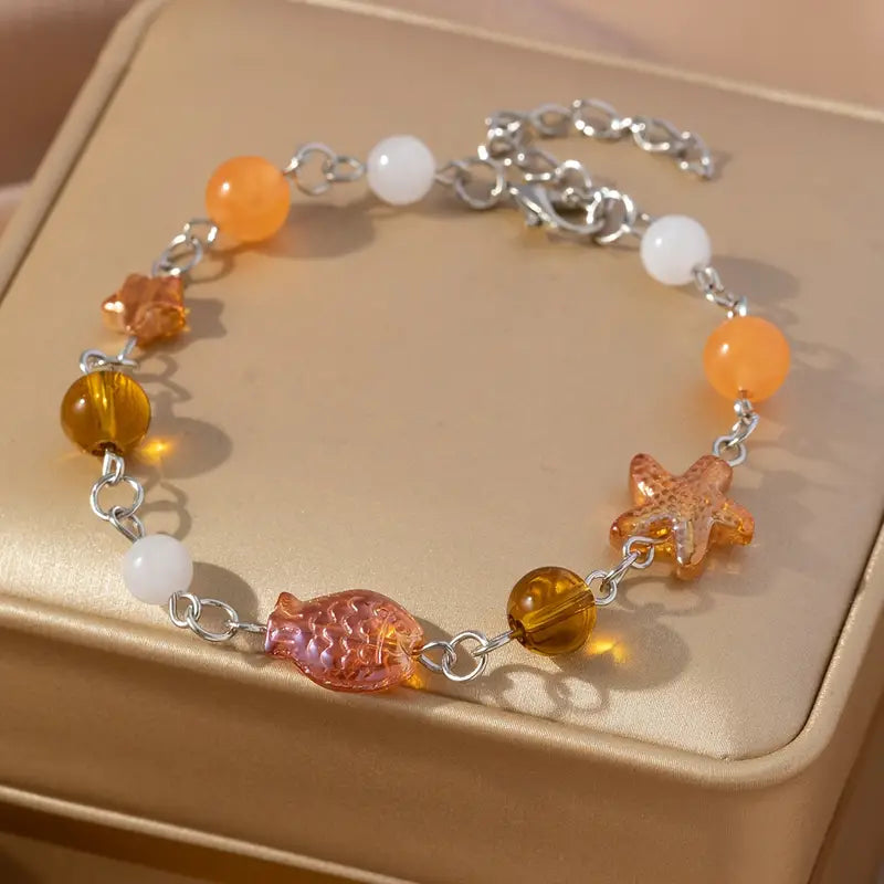 CHIC STAR & FISH CHARM BRACELET
