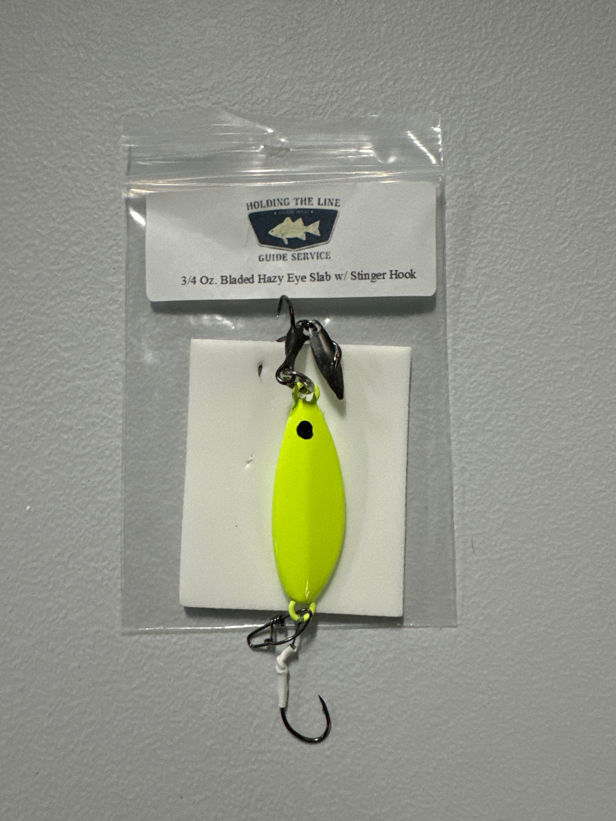 HOLDING THE LINE GUIDE SEVICE BLADED HAZY EYE W/ STINGER HOOK