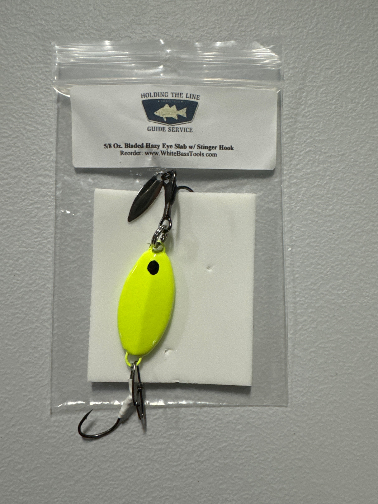 HOLDING THE LINE GUIDE SEVICE BLADED HAZY EYE W/ STINGER HOOK
