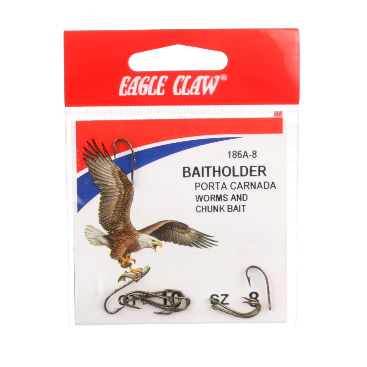 EAGLE CLAW BAITHOLDER HOOK BRONZE 10PCK