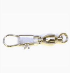 EAGLE CLAW NICKEL BARREL SWIVEL W/INTERLOCK SNAP