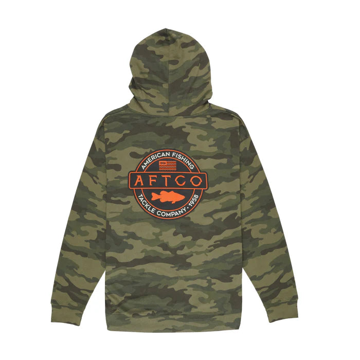AFTCO BASS PATCH PULLOVER HOODIE