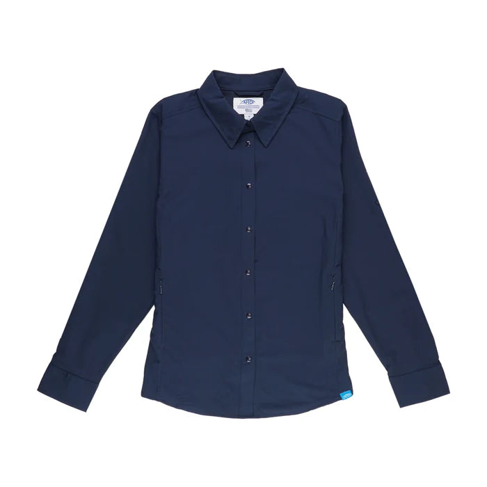 AFTCO WOMEN'S RANGLE LS VENTED FISHING SHIRT