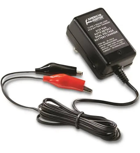 AMERICAN HUNTER 6/12 VOLT AUTO DETECT BATTERY CHARGER