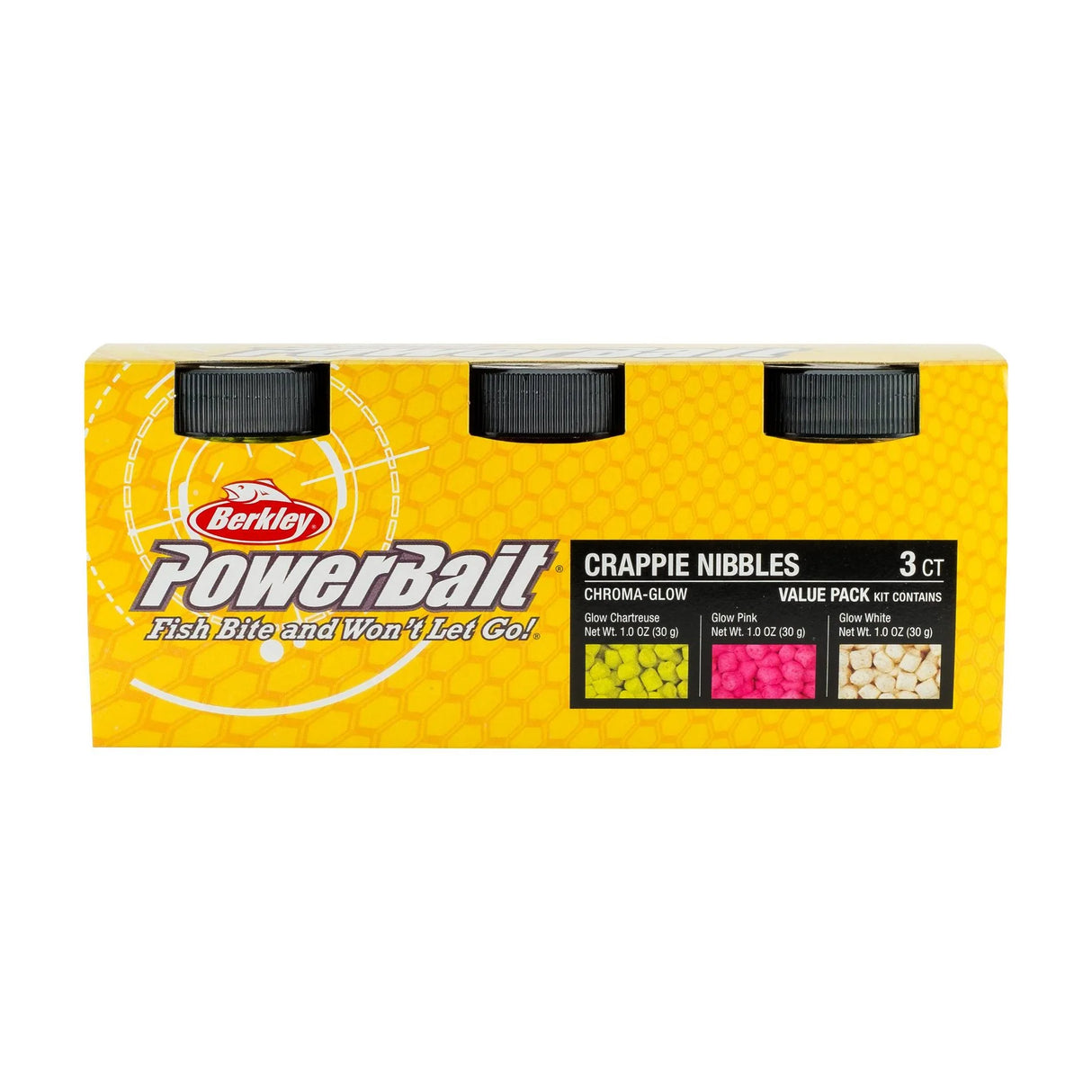 BERKLEY POWERBAIT CHROMAGLOW CRAPPIE NIBBLE VALUE PACK