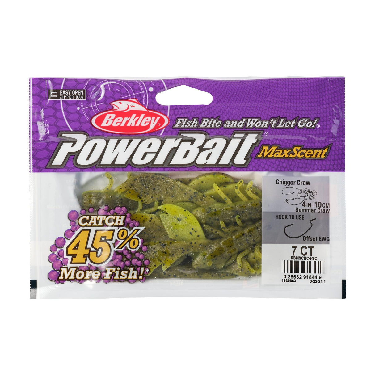 BERKLEY POWERBAIT MAXSCENT CHIGGER CRAW