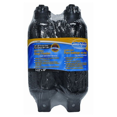 MARPAC INFLATABLE VINYL FENDER 3/8"x 60" FENDER LINES 2 PCK