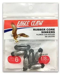 EAGLE CLAW RUBBER CORE- TWIST LOCK SINKERS