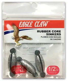 EAGLE CLAW RUBBER CORE- TWIST LOCK SINKERS