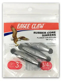 EAGLE CLAW RUBBER CORE- TWIST LOCK SINKERS