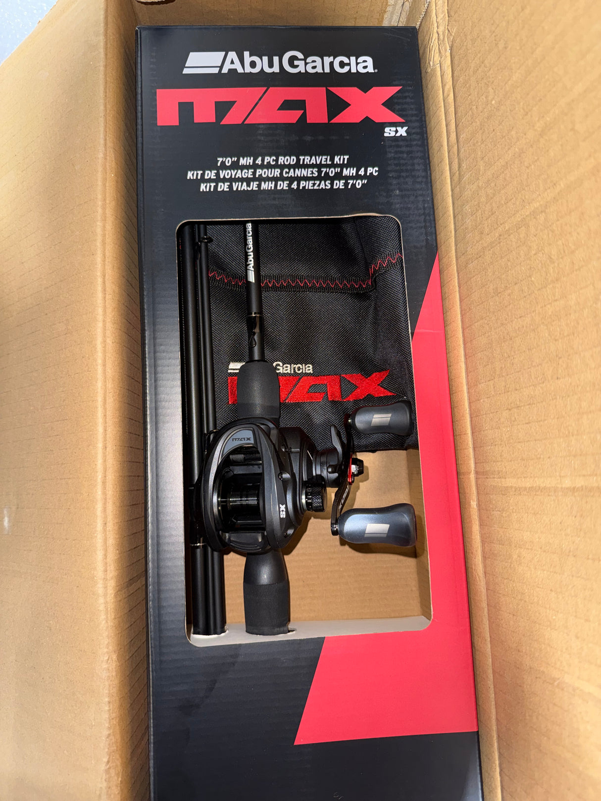 ABU GARCIA MAX SX CASTING COMBO 4PC TRAVEL KIT