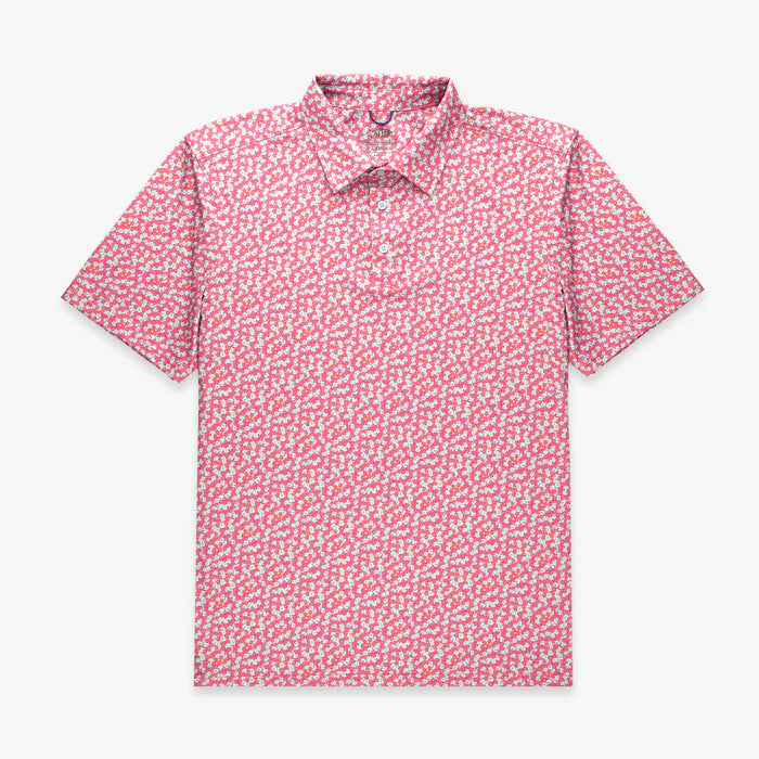 AFTCO CYPRESS PRINTED PERFORMANCE POLO SHIRT