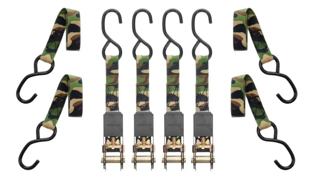 MUDDY 1" X 8" CAMO STANDARD DUTY RATCHET STRAPS