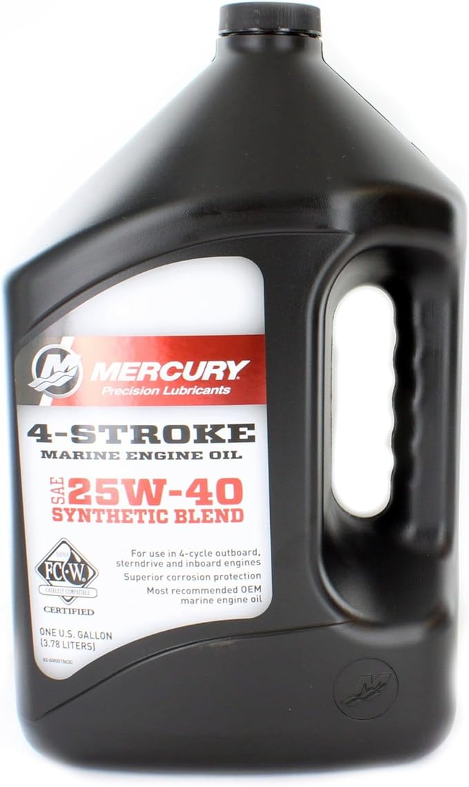 SHOP Mercury 25W-40 4 stroke engine oil 1 gal.