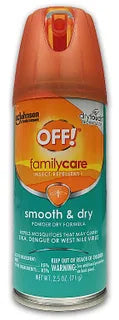 OFF! FAMILY CARE SMOOTH & DRY INSECT REPELLENT 2.5 OZ