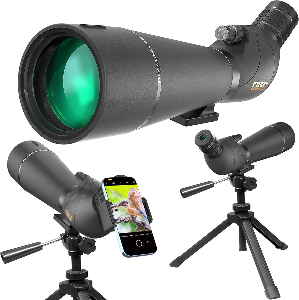 GOSKY 20-60 X80 SPOTTING SCOPE WITH TRIPOD