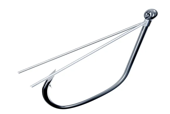 EAGLE CLAW TROKAR 2/0 PRO-V WEEDLESS FINESSE NEKO HOOK