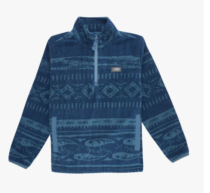 AFTCO YOUTH BOY AHOY 1/4 ZIP FLEECE