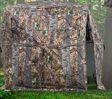 FUNHORUN HUNTING BLIND 270/360 DEGREE SEE THROUGH GROUND BLIND