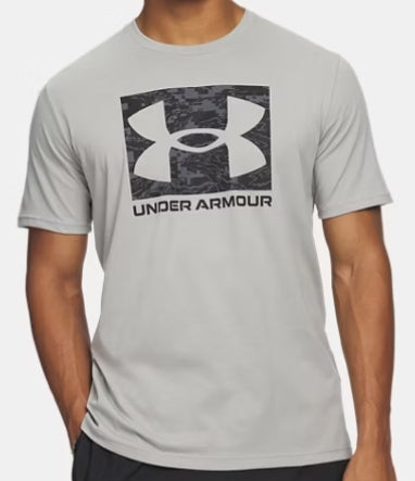 UNDER ARMOUR MENS ABC CAMO BOXED LOGO SS