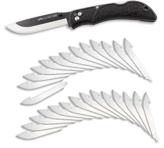 OUTDOOR EDGE RAZOR ONYX 3.5" REPLACEABLE BLADE CARRY KNIFE
