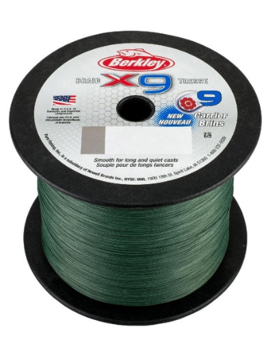 BERKLEY X9 BRAID TRESSE FISHING LINE