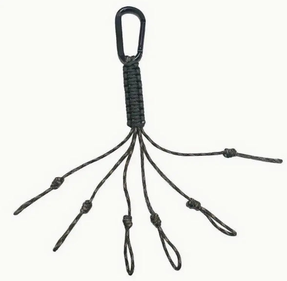 ADJUSTABLE 6-CALL DUCK CALL LANYARD