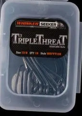 WHISKER SEEKER TRIPLE THREAT HYBRID CIRCLE HOOKS