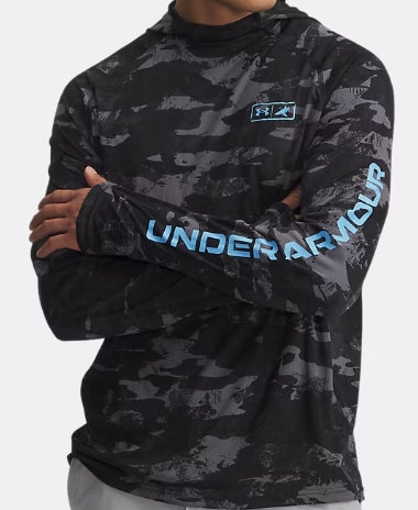UNDER ARMOUR MENS BTHxFISH ELITE CAMO HOODIE