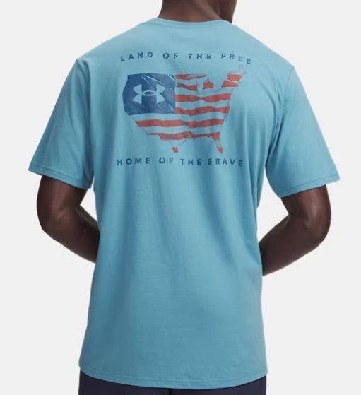 UNDER ARMOUR MENS FREEDOM FLAG USA T-SHIRT