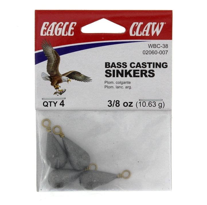 EAGLE CLAW BASS CASTING SINKERS