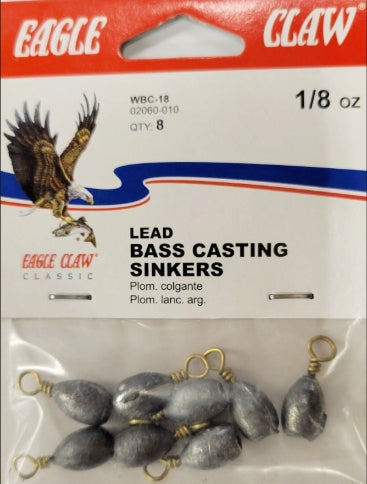 EAGLE CLAW BASS CASTING SINKERS