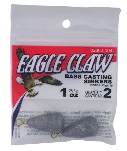 EAGLE CLAW BASS CASTING SINKERS