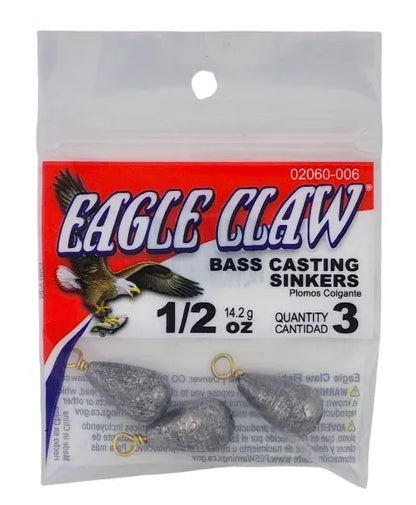 EAGLE CLAW BASS CASTING SINKERS