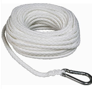 MARPAC BRAIDED POLYPROPYLENE ANCHOR LINE W/ ZINC-PLATED 3/8"x100'