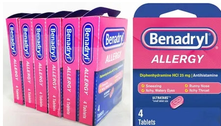BENADRYL ALLERGY 25MG 4CT