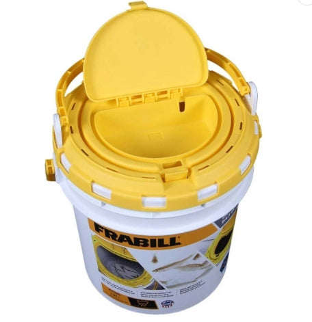 FRABILL 2GAL DRAINER BAIT BUCKET 2PC W/ BRACKET LID