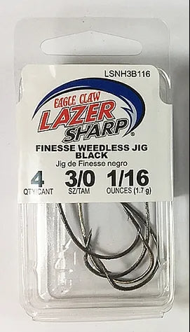 EAGLE CLAW LAZER SHARP FINESSE WEEDLESS JIGHEAD