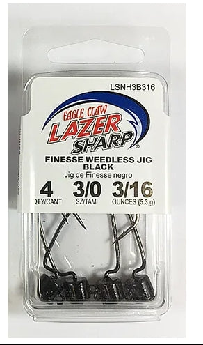 EAGLE CLAW LAZER SHARP FINESSE WEEDLESS JIGHEAD