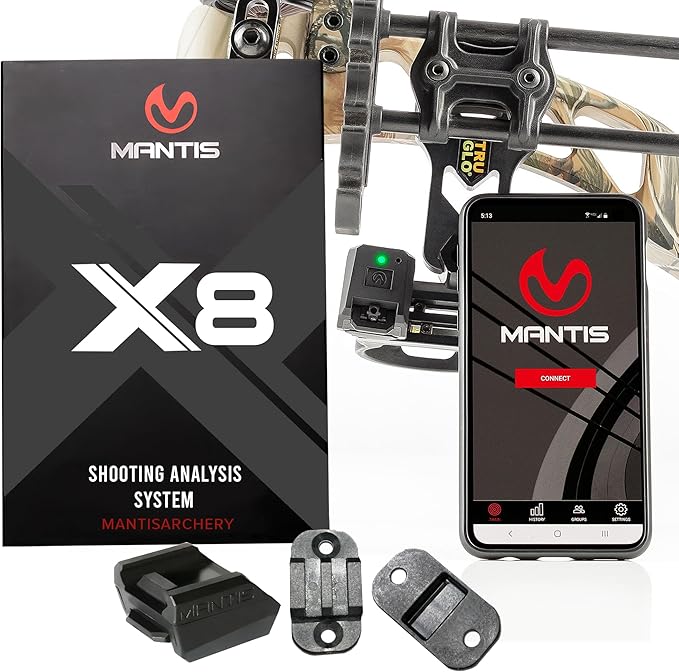MANTIS X8 SHOOTING ANALYSIS/ ARCHERY TRAINER/ WORKS WITH LONGBOW, COMPOUND BOW, OR RECURVE BOWS/ TRACK PROGRESS & ANALYZE EVERY SHOT WITH FREE APP/ BOW HUNTING PRACTICE