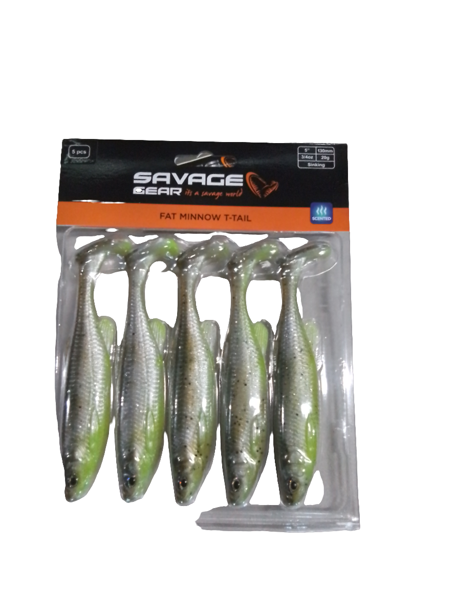 SAVAGE GEAR FAT MINNOW T-TAIL